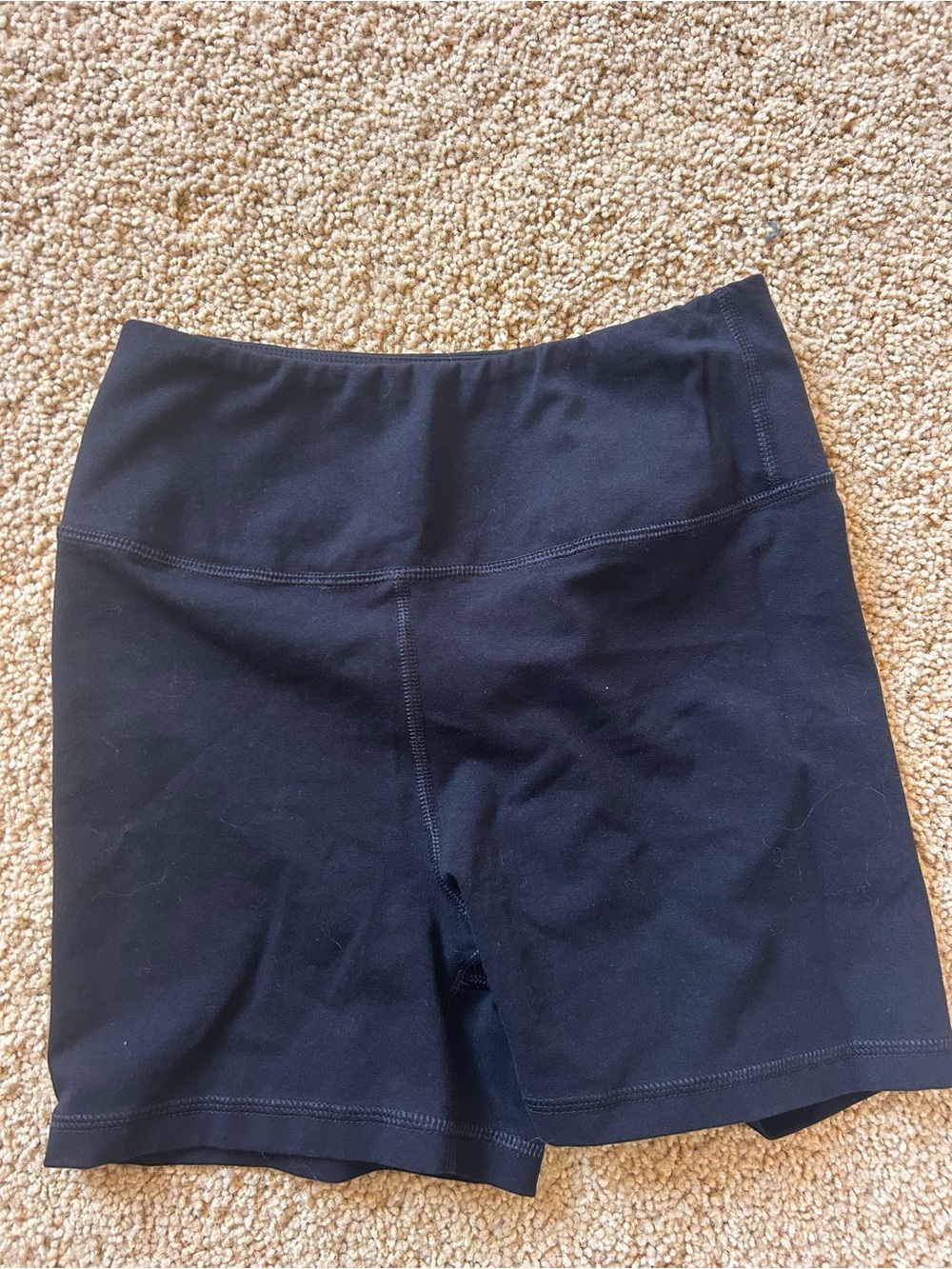 MATE the Label Black High-Waist Bike Shorts